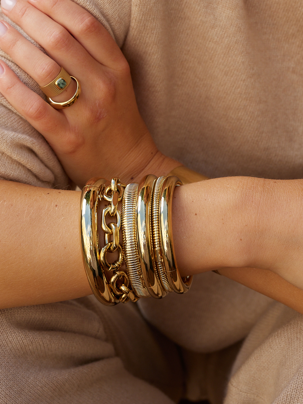 Opal Bangle Bracelet