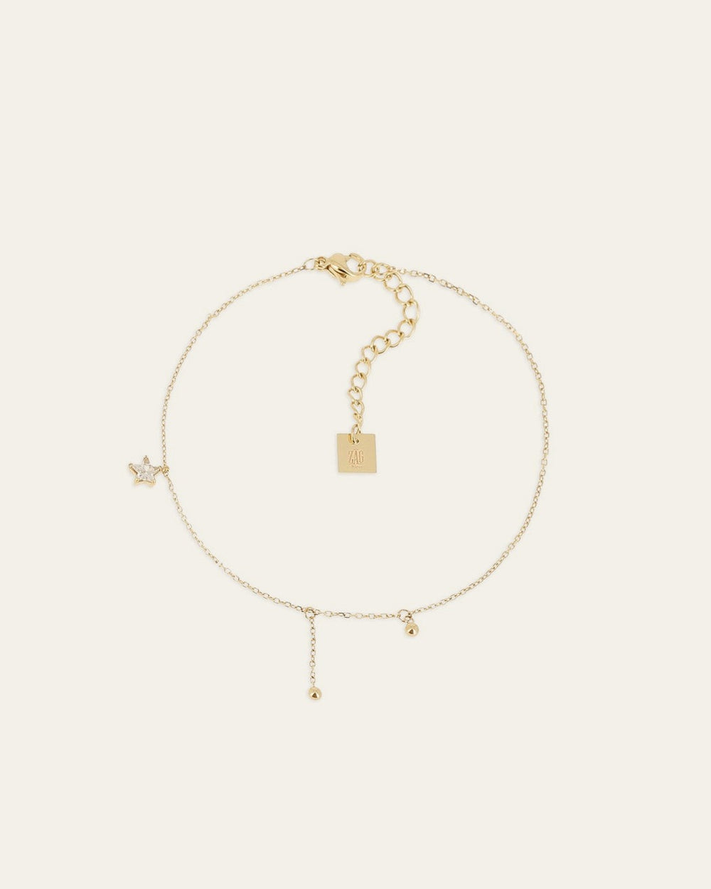 Chaîne de cheville Céline (Acier doré)