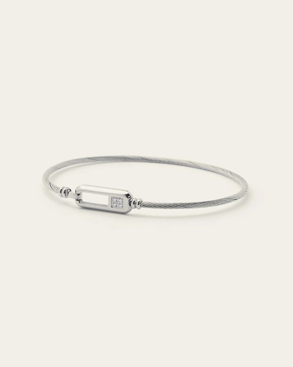 Miranda Bangle Bracelet (Steel)