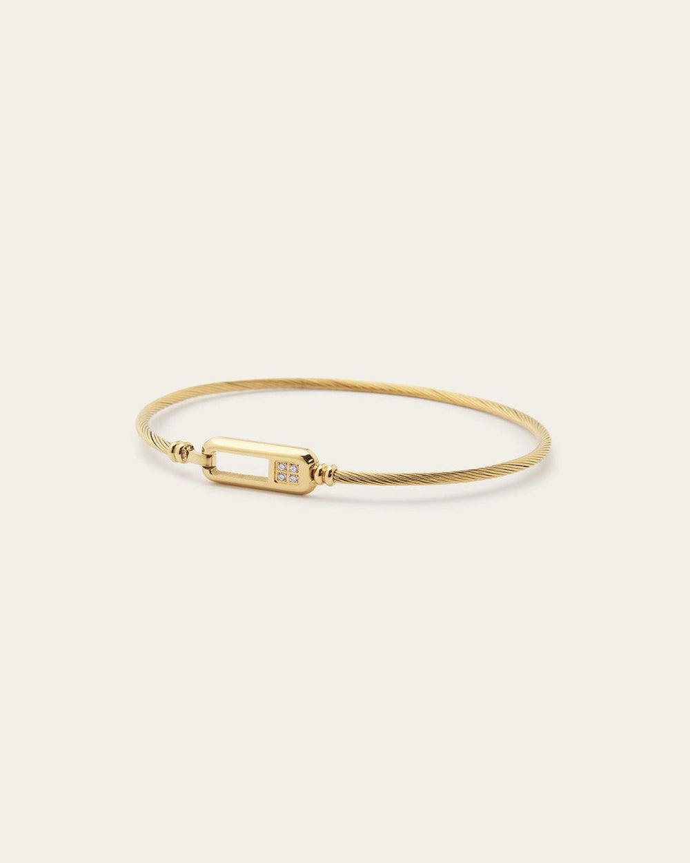 Miranda Bangle Bracelet (Gold plated steel)
