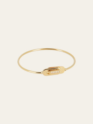 Camo Bangle (Gold-plated steel
