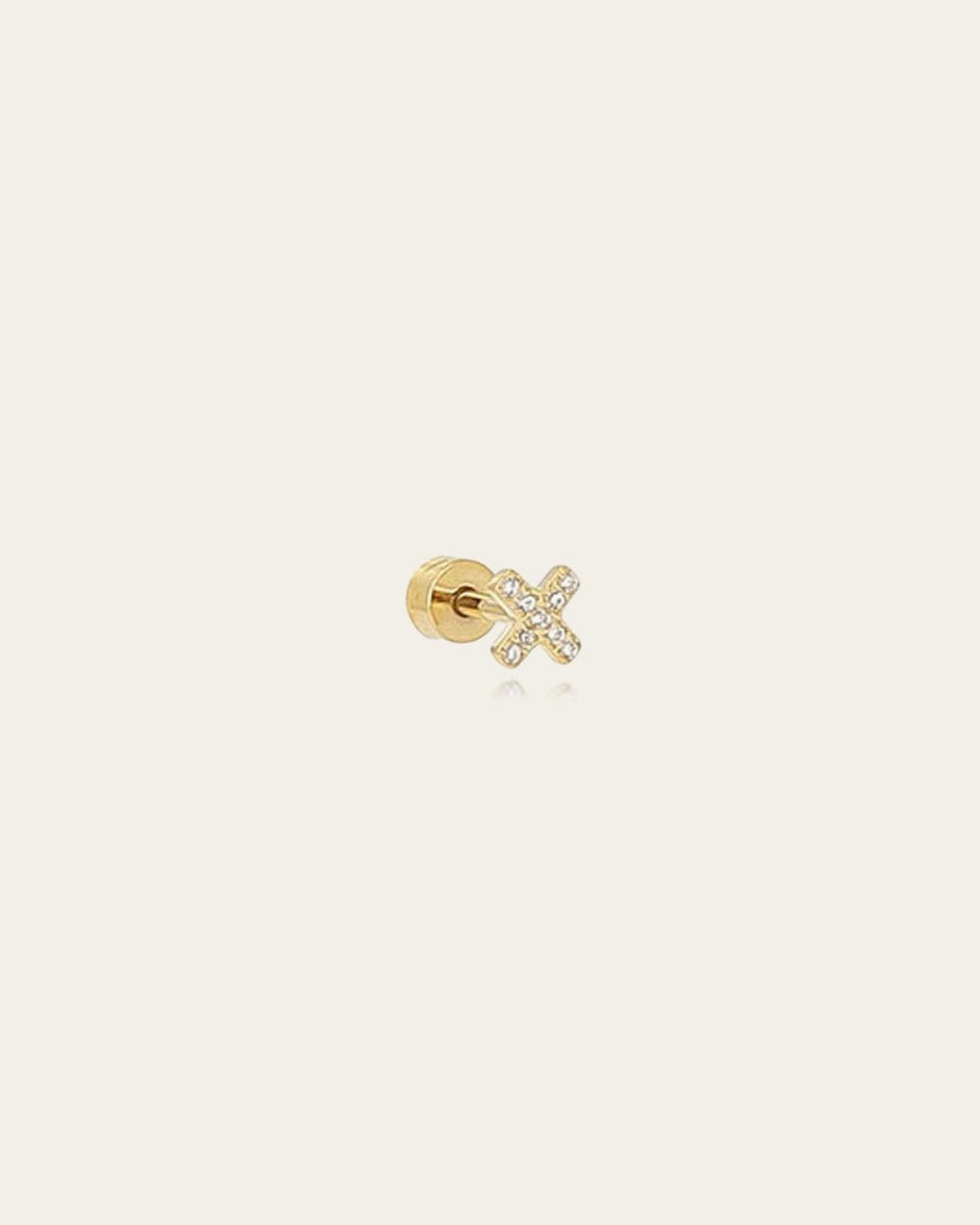 Piercing Barbade (Acier doré)