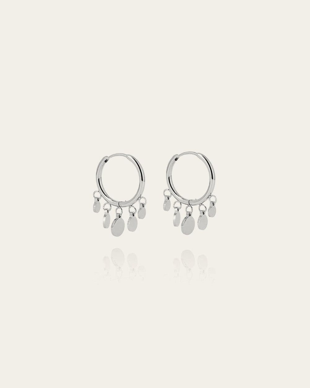 Boucles d'oreilles créoles Confettis (Acier)
