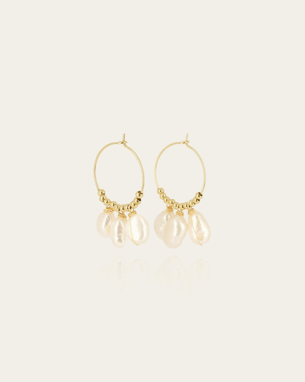 Boucles d'oreilles Fafa (Acier doré)