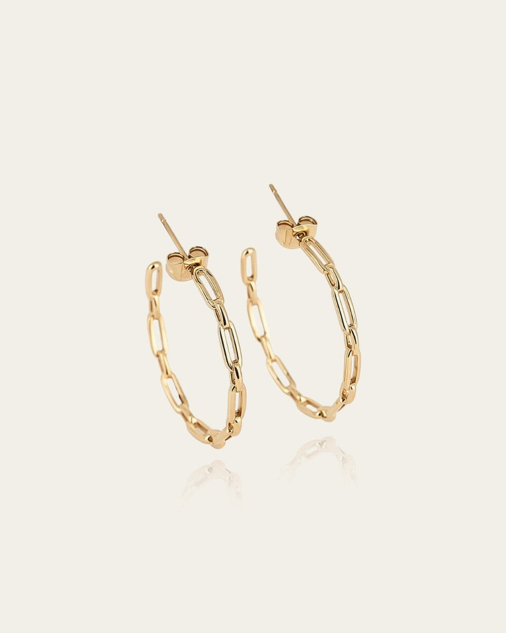 Boucles d'oreilles Spetsès (Acier doré)