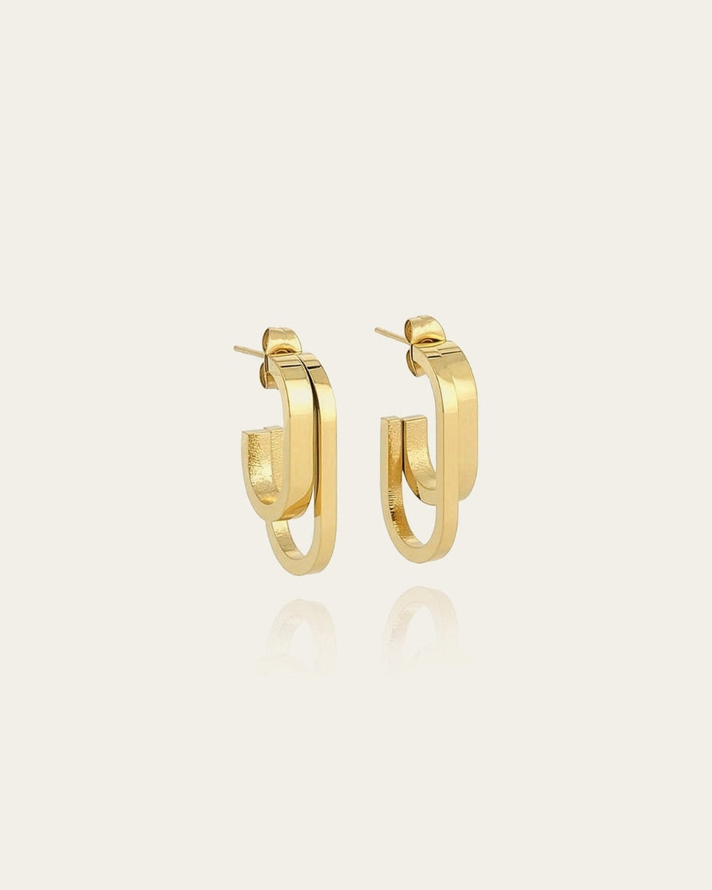 Boucles d'oreille Archi (Acier doré)