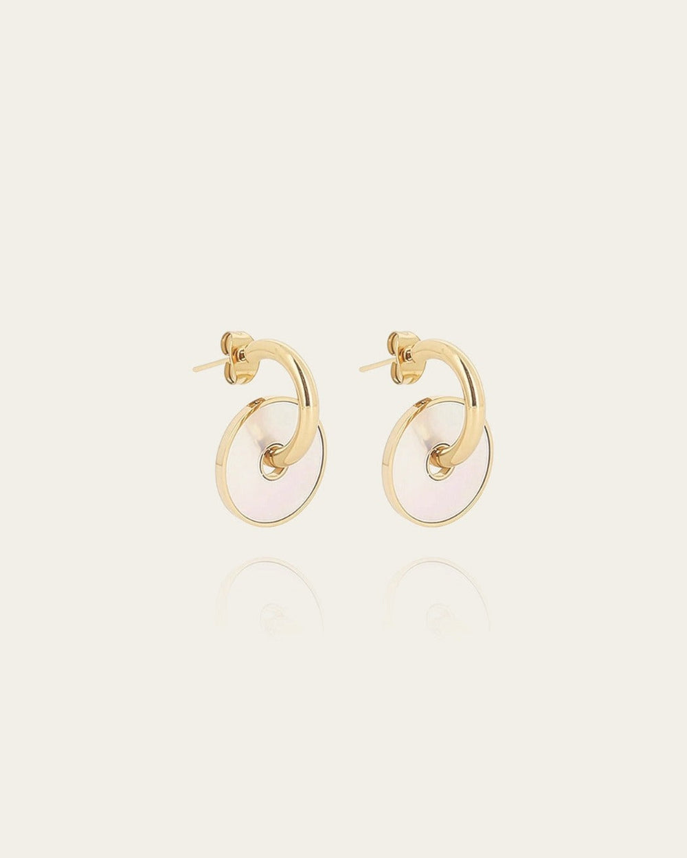 Boucles d'oreilles Punto (Acier doré)