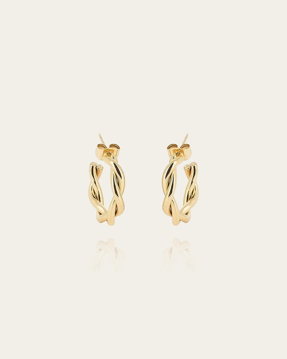 Boucles d'oreilles Léana (Acier doré)