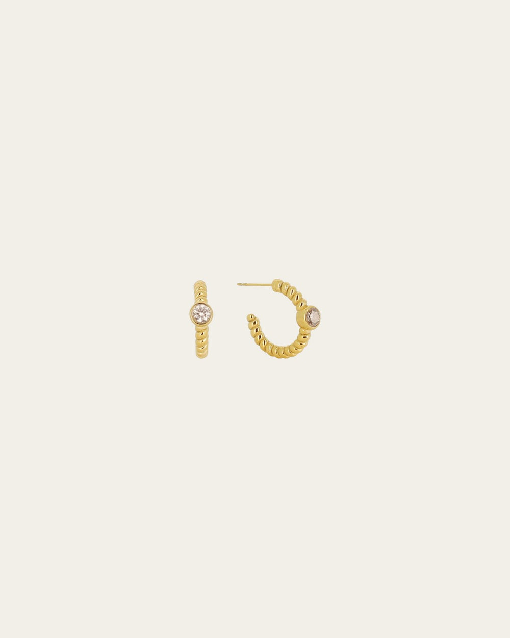 Boucles d'oreilles Zana (Acier doré)