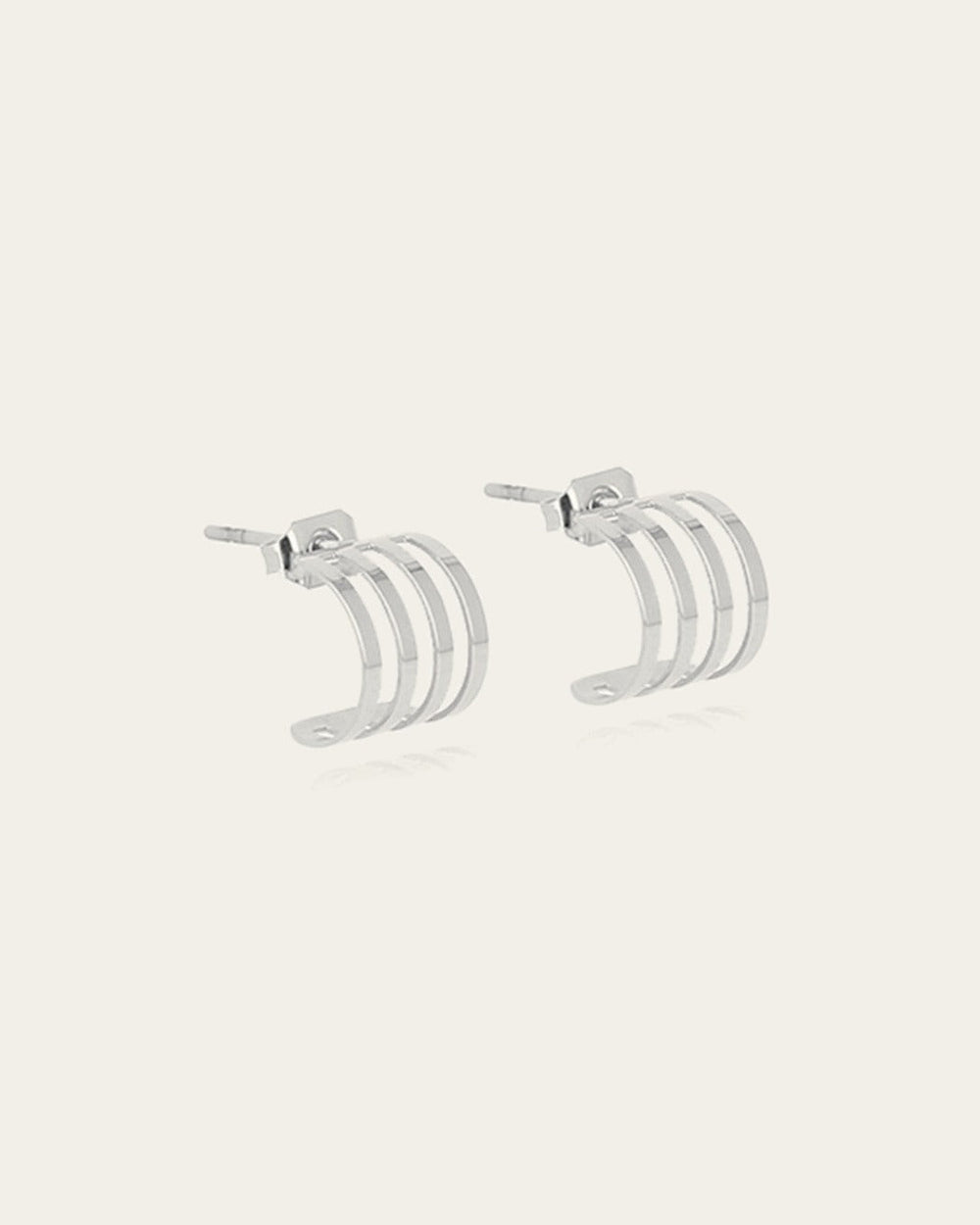 Strike Earrings (Steel)