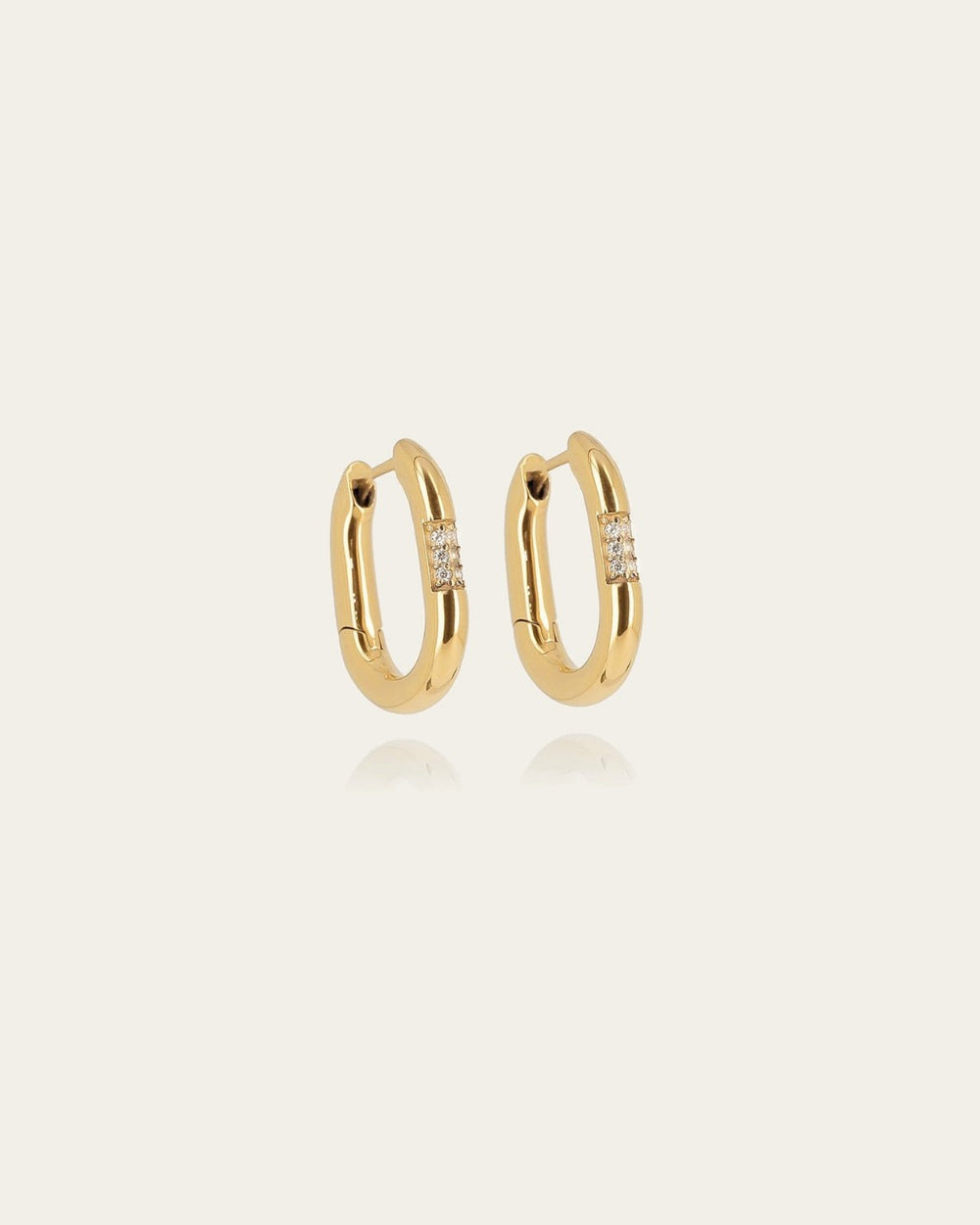 Boucles d'oreilles Elsa (Acier doré)