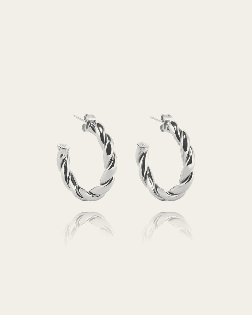Boucles d'oreilles Torsade (Acier)