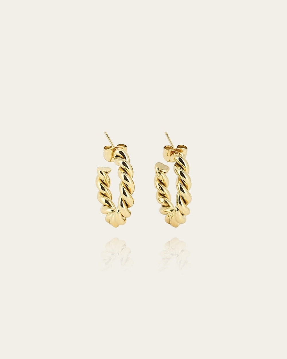 Boucles d'oreilles Susanna (Acier doré)