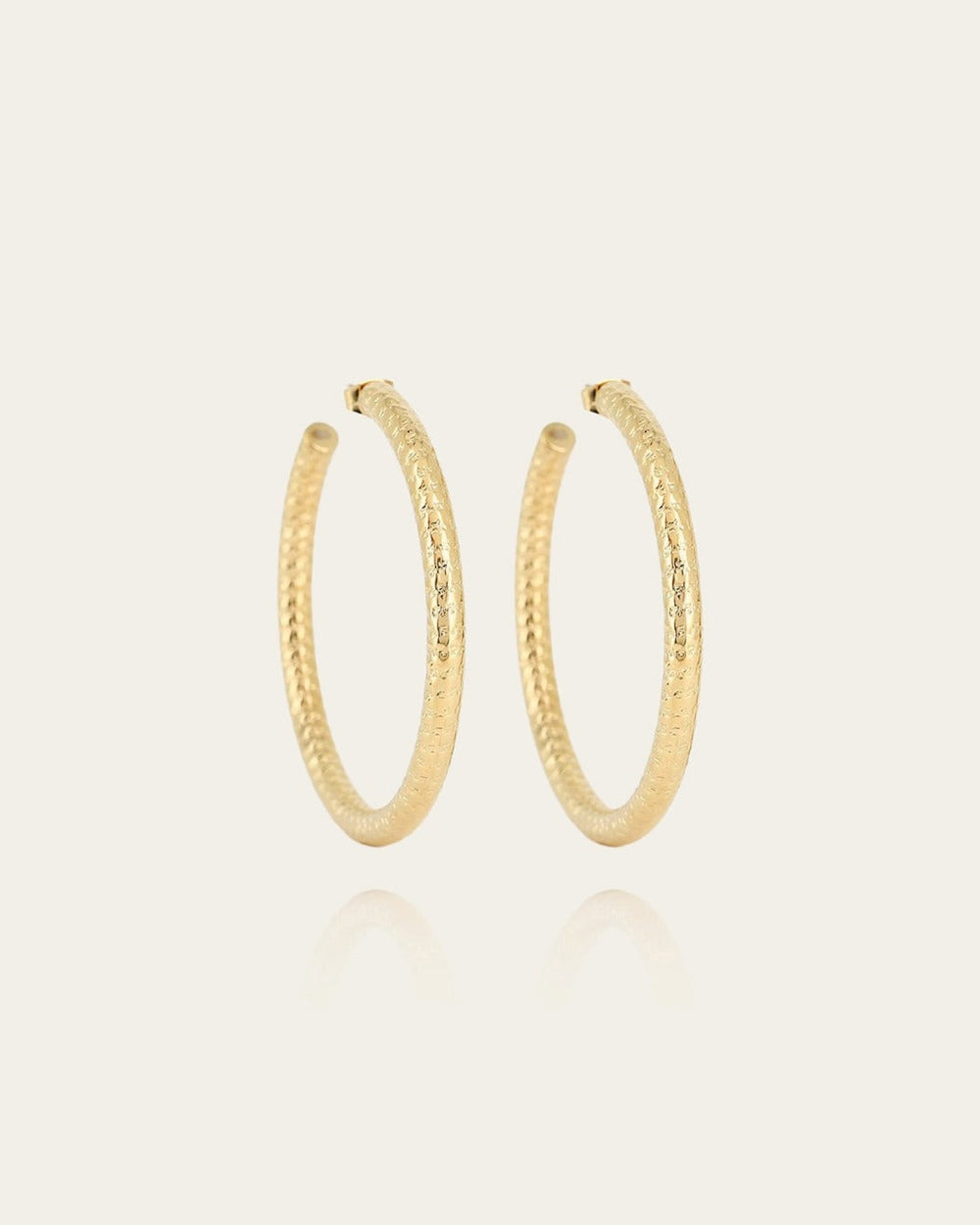 Boucles d'oreilles Chiara (Acier doré)