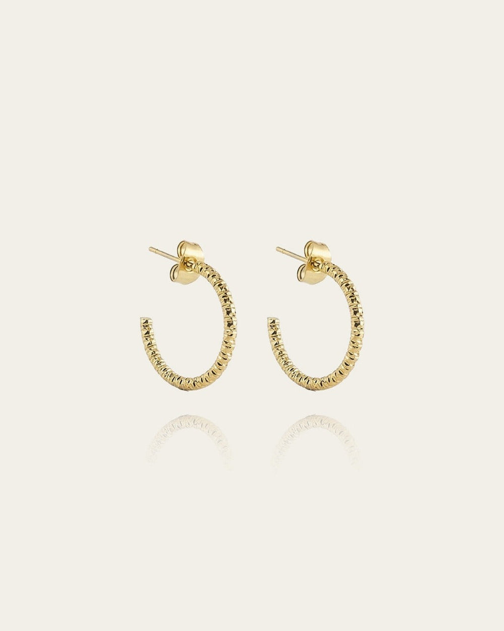 Boucles d'oreilles Aura (Acier doré)