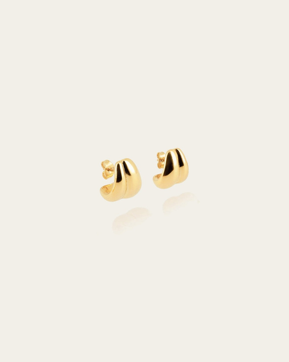 Boucles d'oreilles Sèvres (Acier doré)