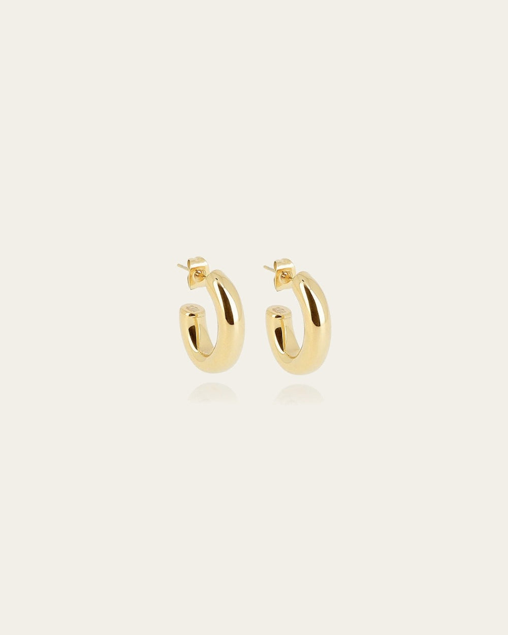 Boucles d'oreilles Subtile (Acier doré)