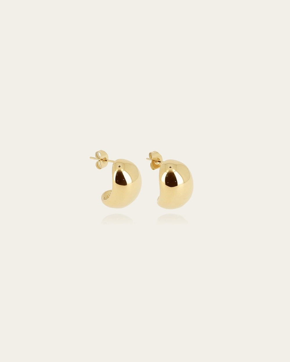 Boucles d'oreilles Rachel (Acier doré)