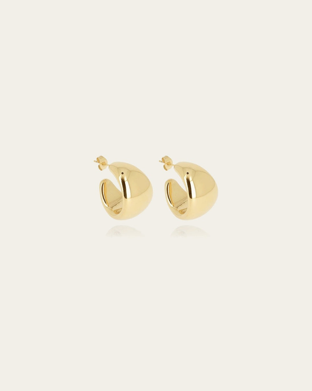 Boucles d'oreilles Elicia (Acier doré)
