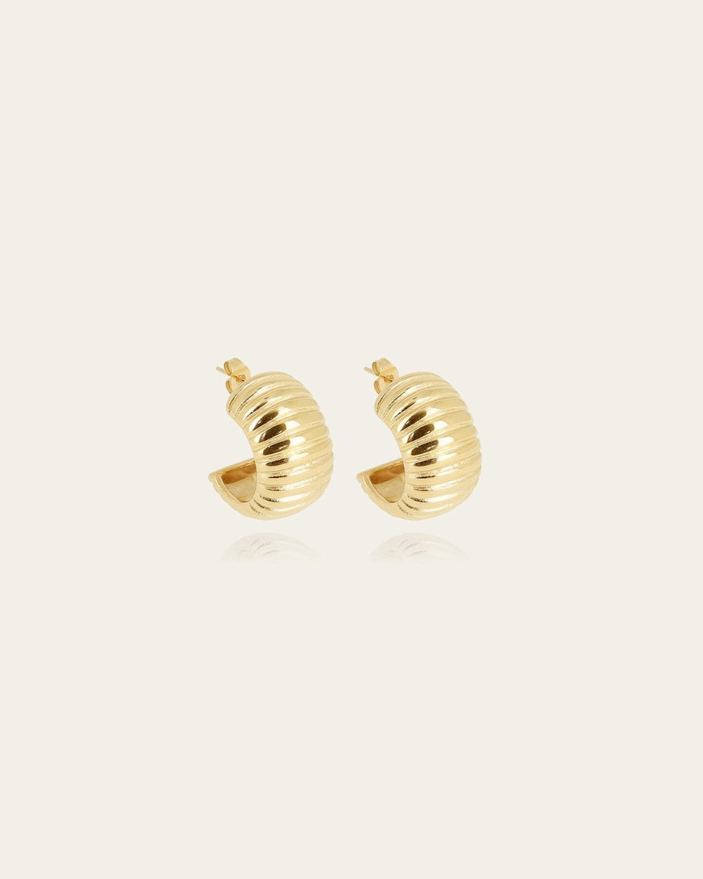 Boucles d'oreilles Lady (Acier doré)