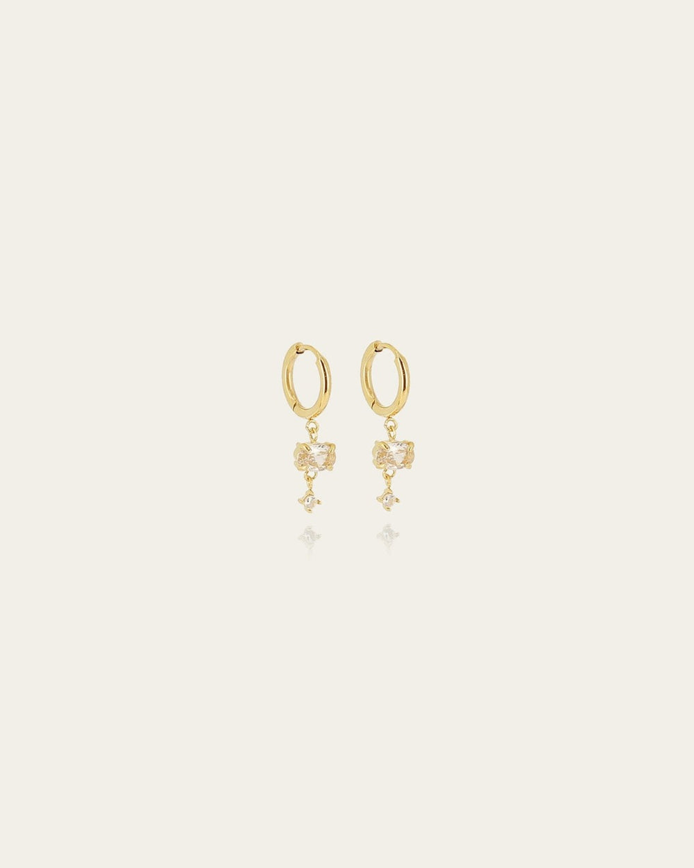 Boucles d'oreilles Kirane (Acier doré)