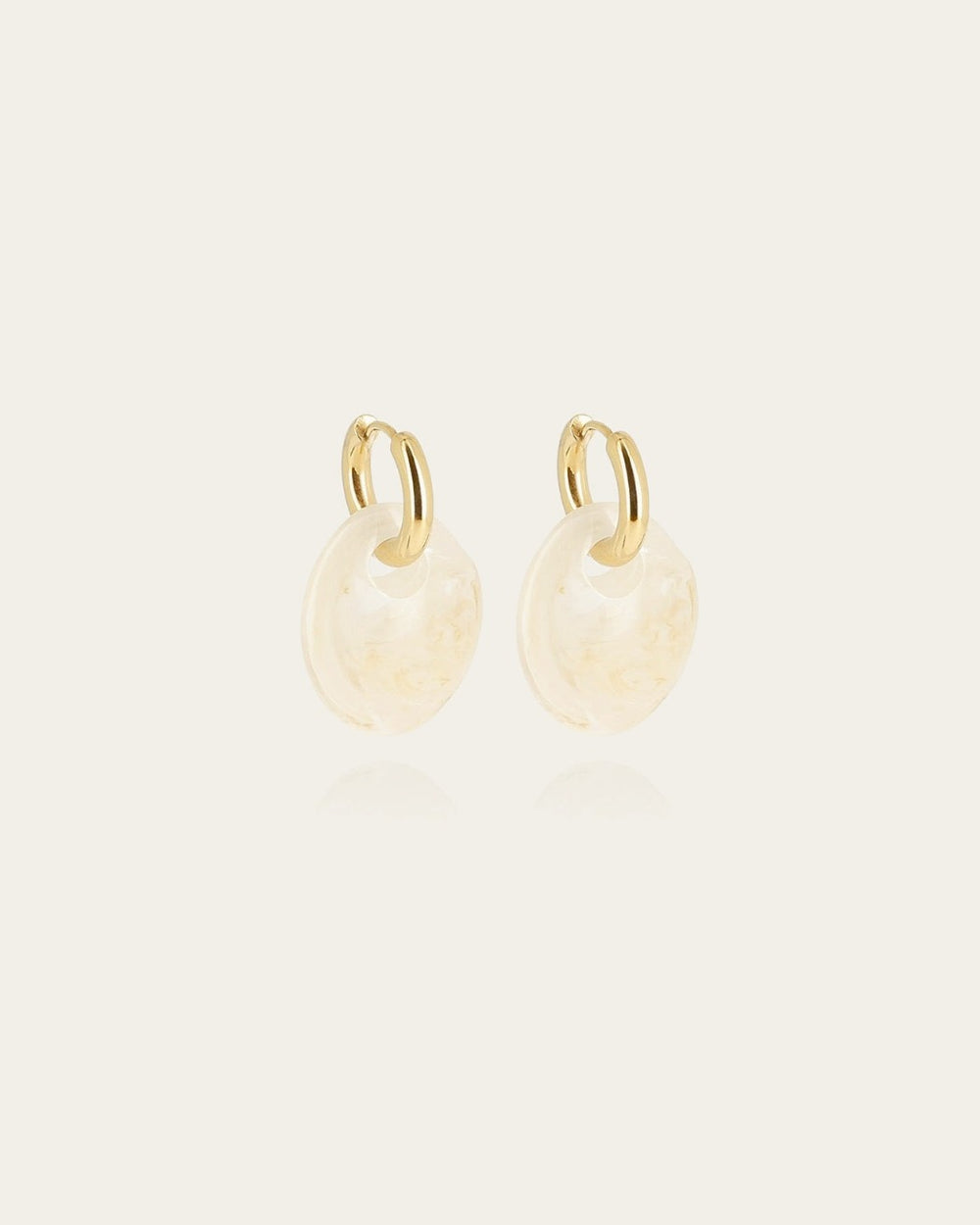 Boucles d'oreilles Prisme (Acier doré)