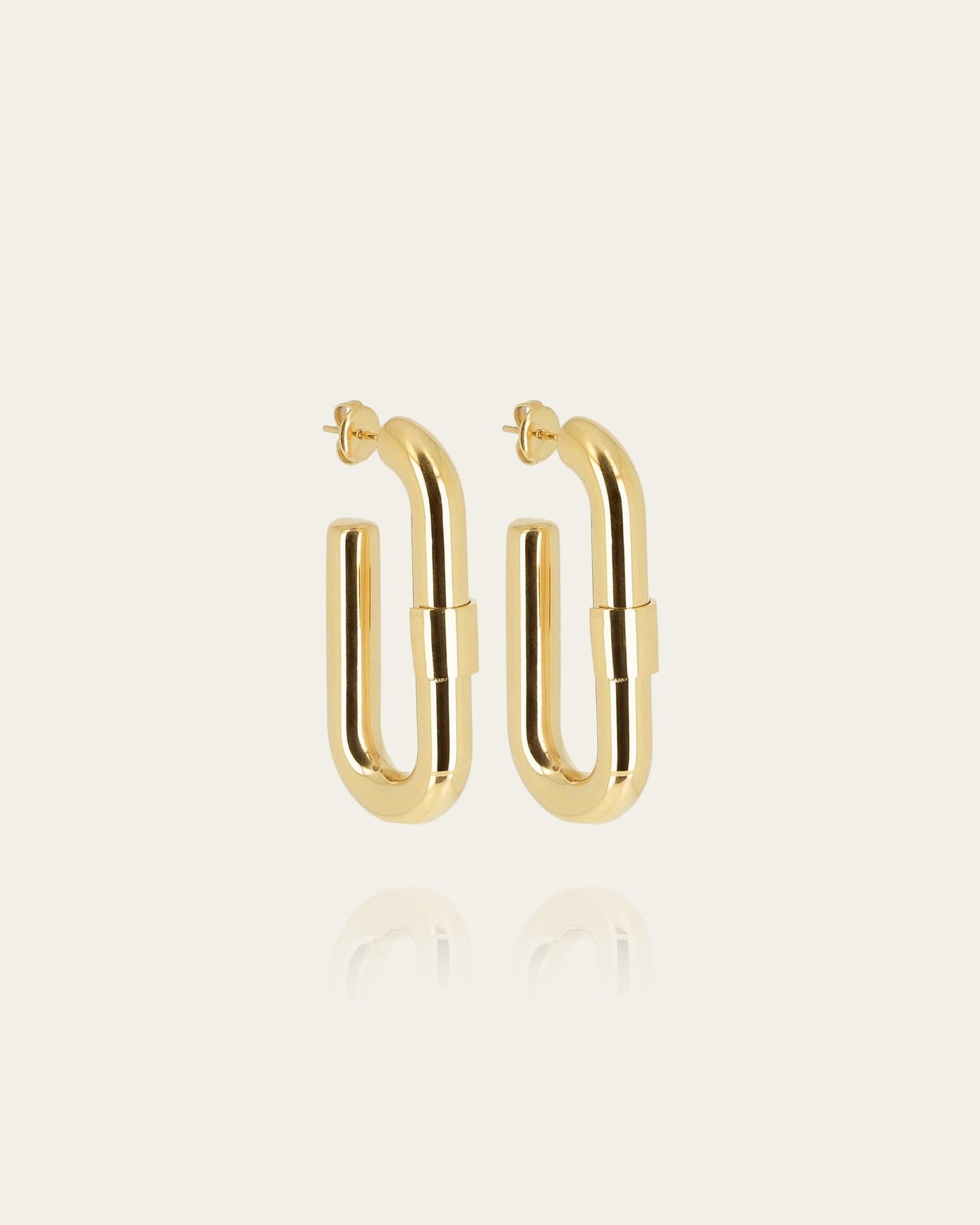 Boucles d'oreilles Lafra (Acier doré)