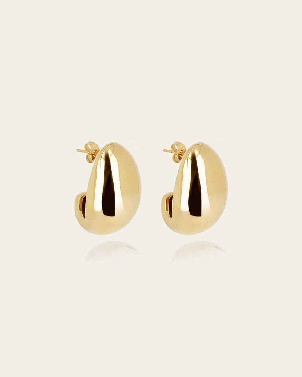 Boucles d'oreilles Ace (Acier doré)