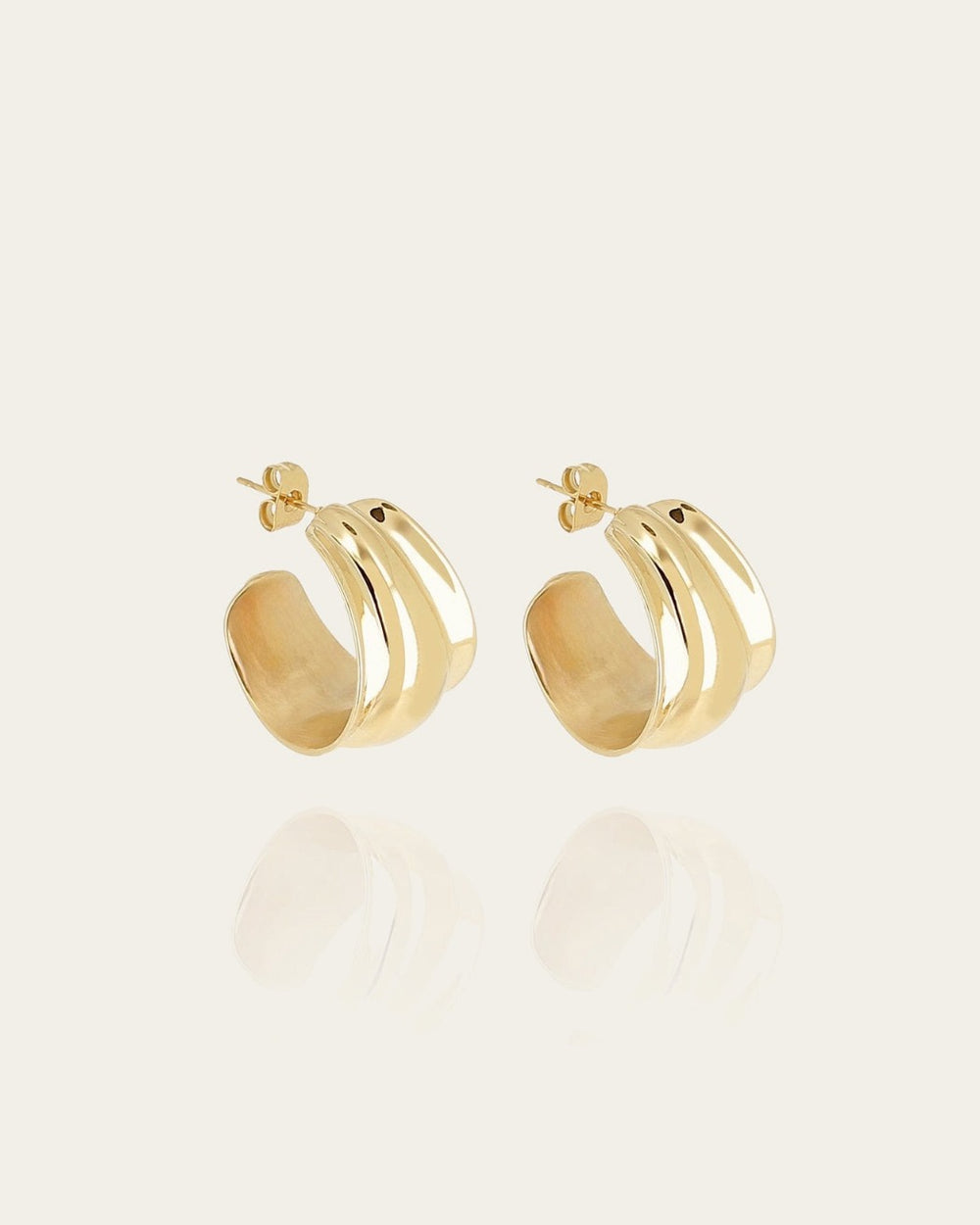 Boucles d'oreilles Melissa (Acier doré)