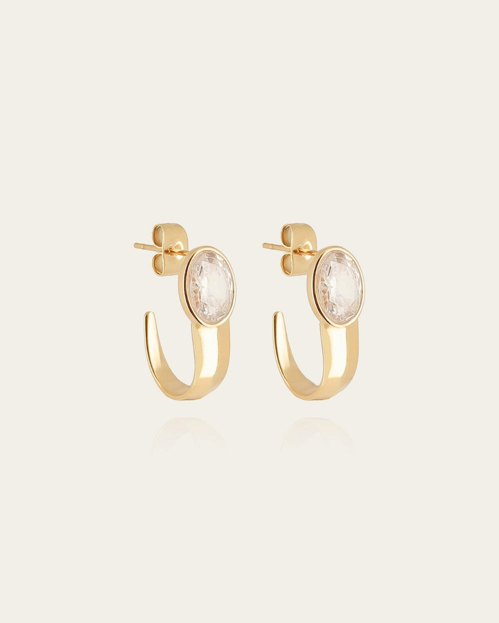 Boucles d'oreilles Ornella (Acier doré)