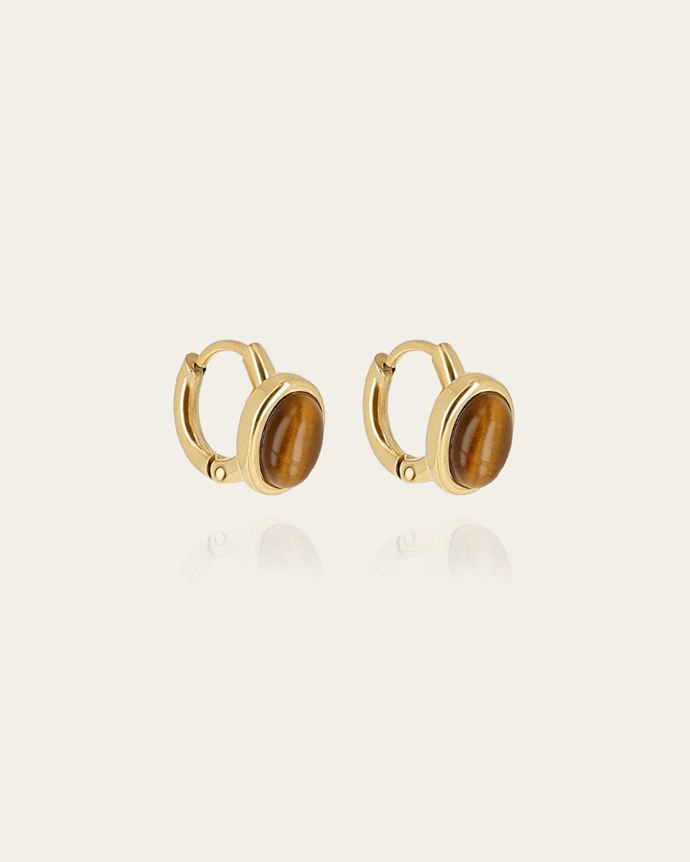 Boucles d'oreilles Cabaji (Acier doré)