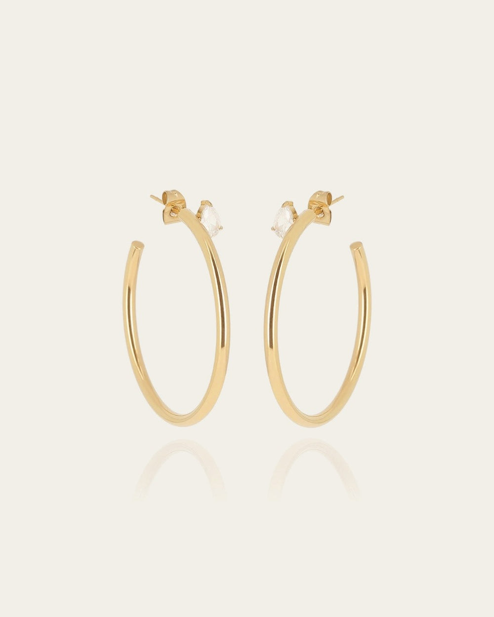 Boucles d'oreilles Dago (Acier doré)