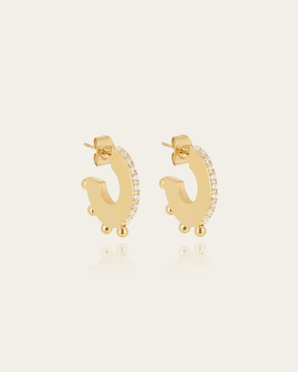 Boucles d'oreilles Orris (Acier doré)
