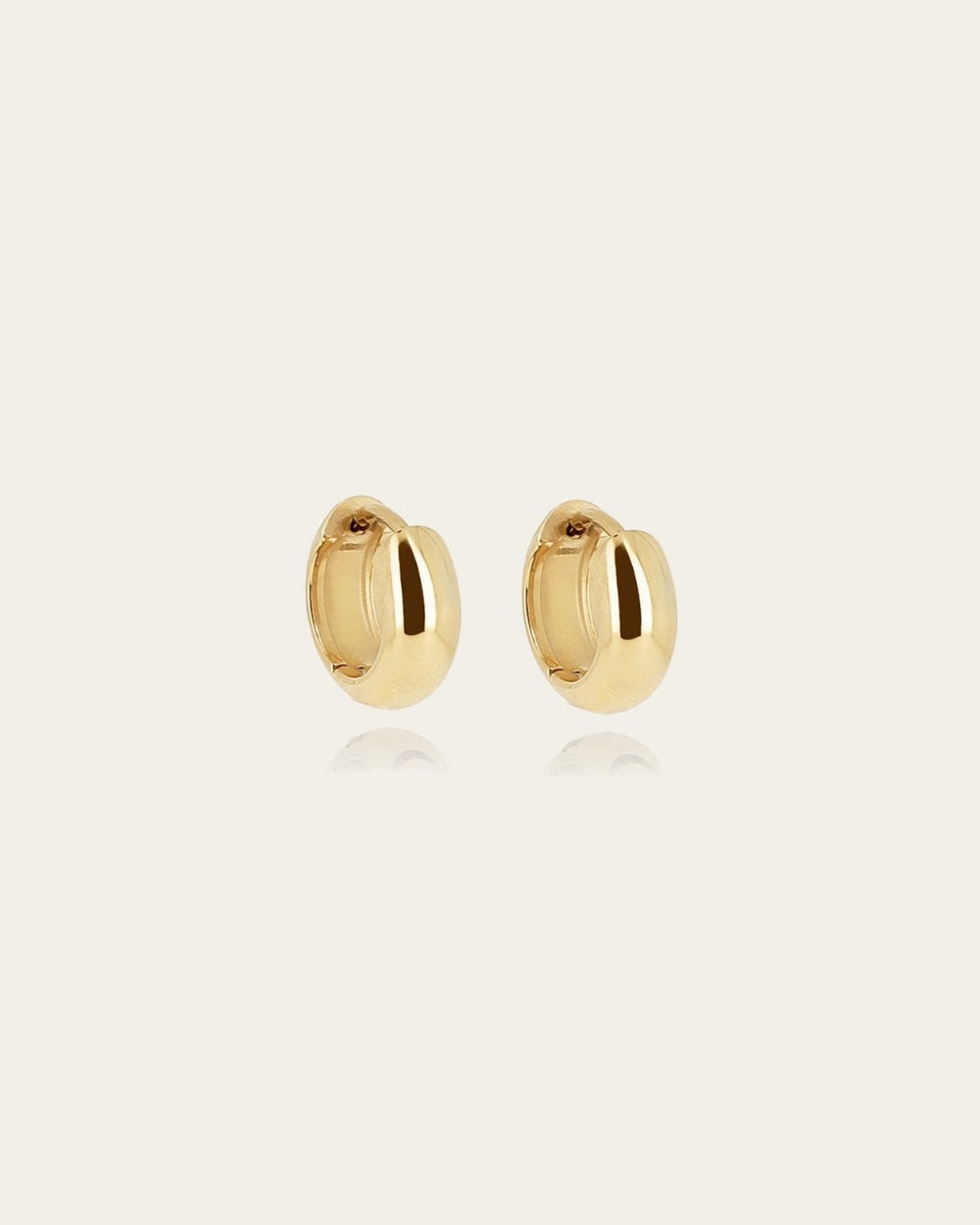 Boucles d'oreilles Rees (Acier doré)