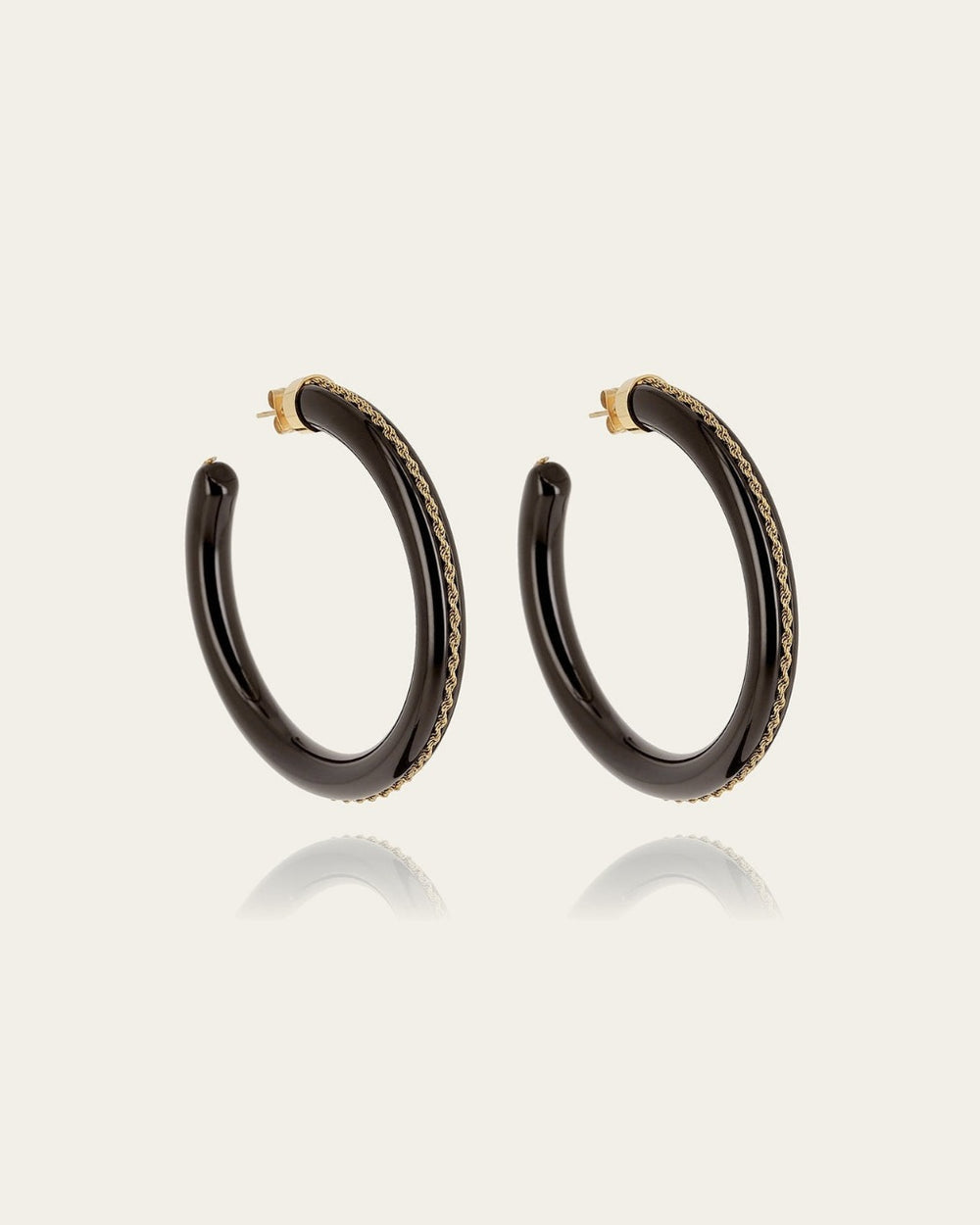 Boucles d'oreilles Rhodo (Acier doré)