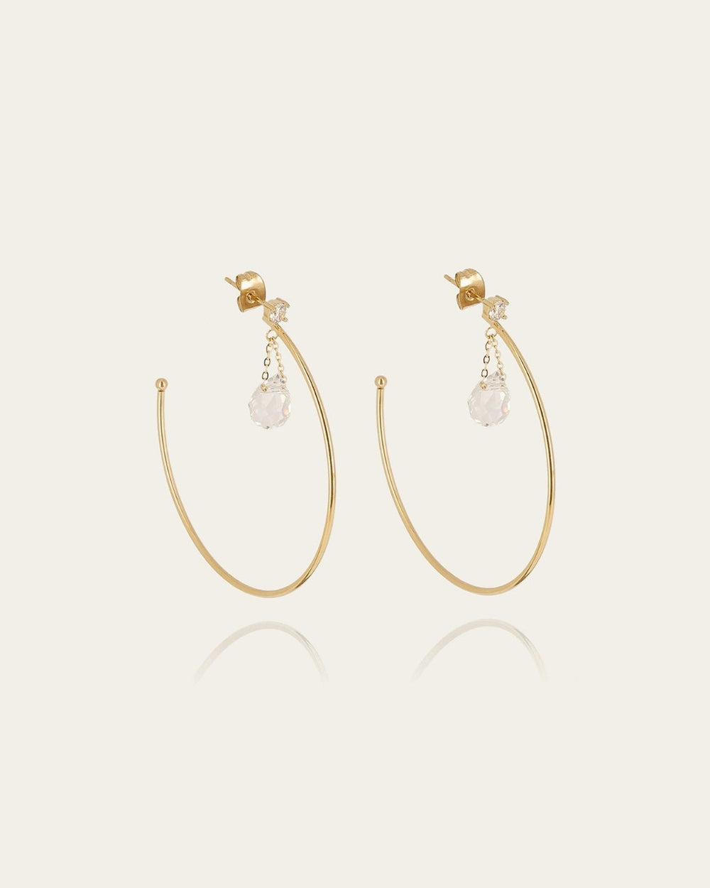 Boucles d'oreilles Norely (Acier doré)