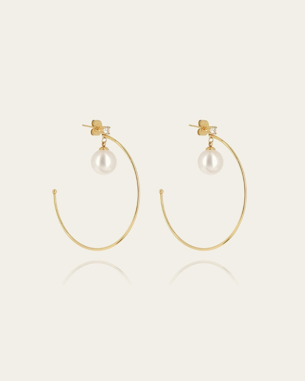 Boucles d'oreilles Valoria (Acier doré)