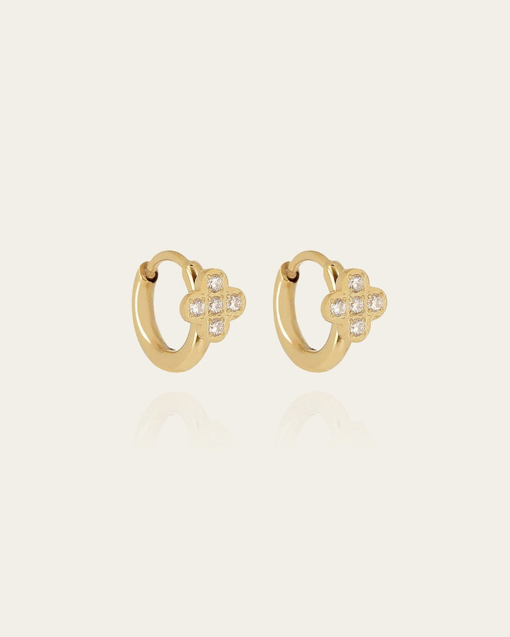 Boucles d'oreilles Liva (Acier doré)