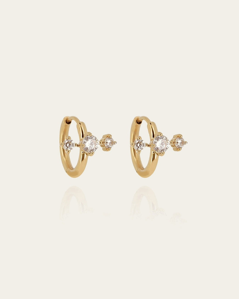 Boucles d'oreilles Kiruna (Acier doré)