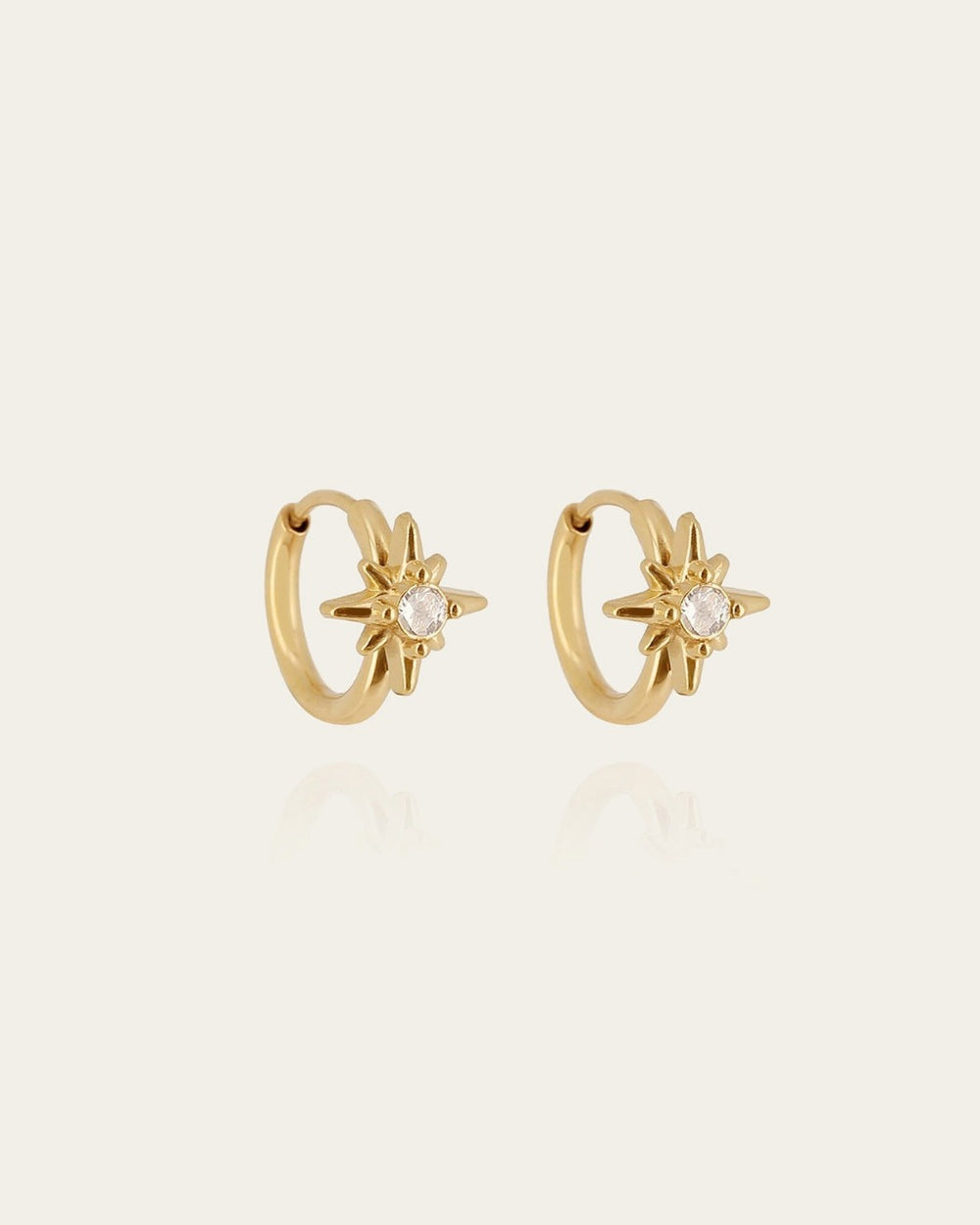 Boucles d'oreilles Albero (Acier doré)