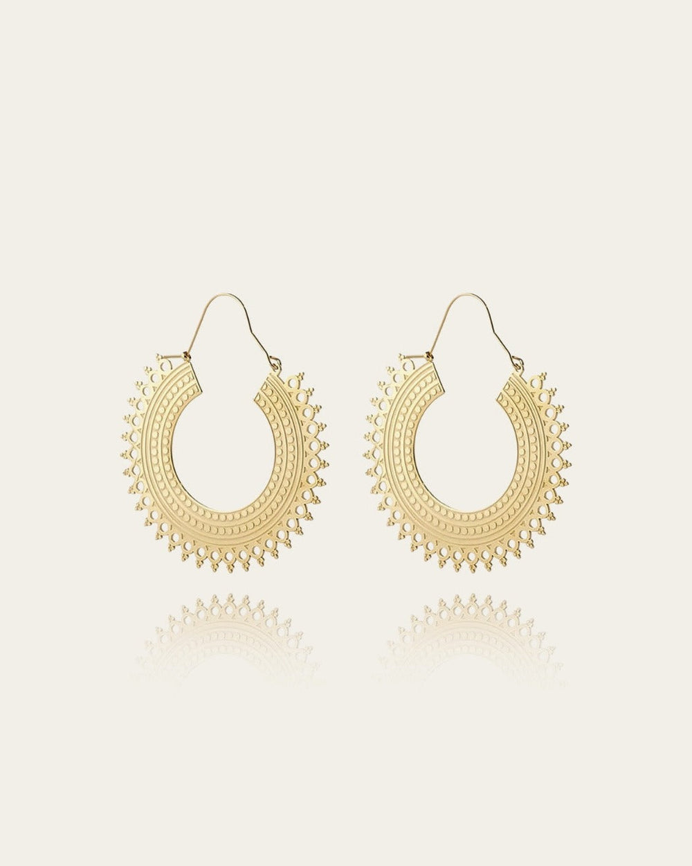 Boucles d'oreilles Formentera (Acier doré)