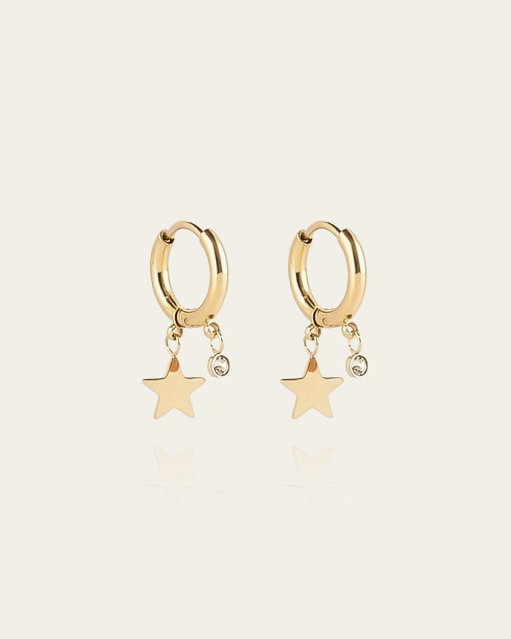 Lucky Star Earrings (Gold-plated Steel)