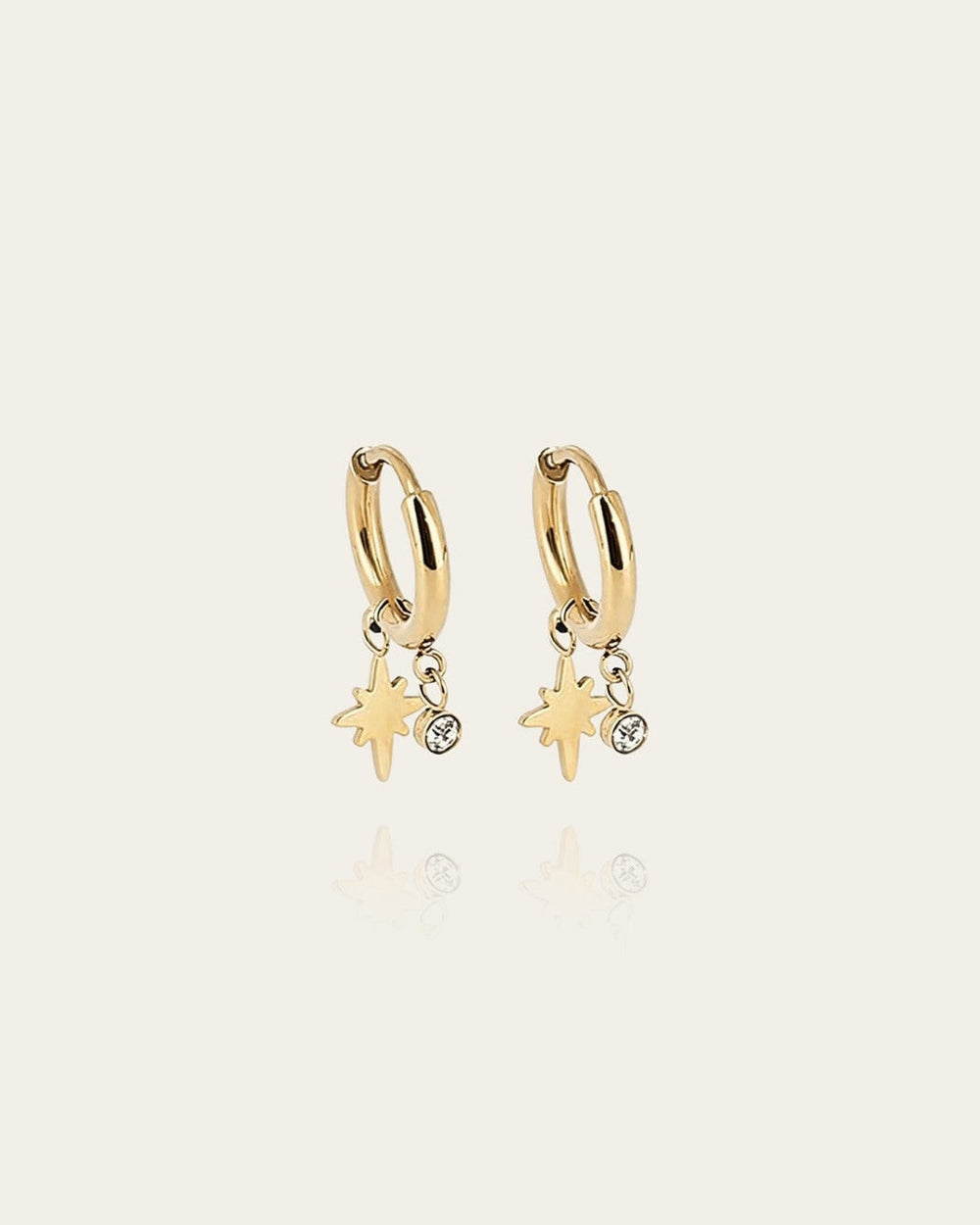 Boucles d'oreilles Cap Skirring (Acier doré)