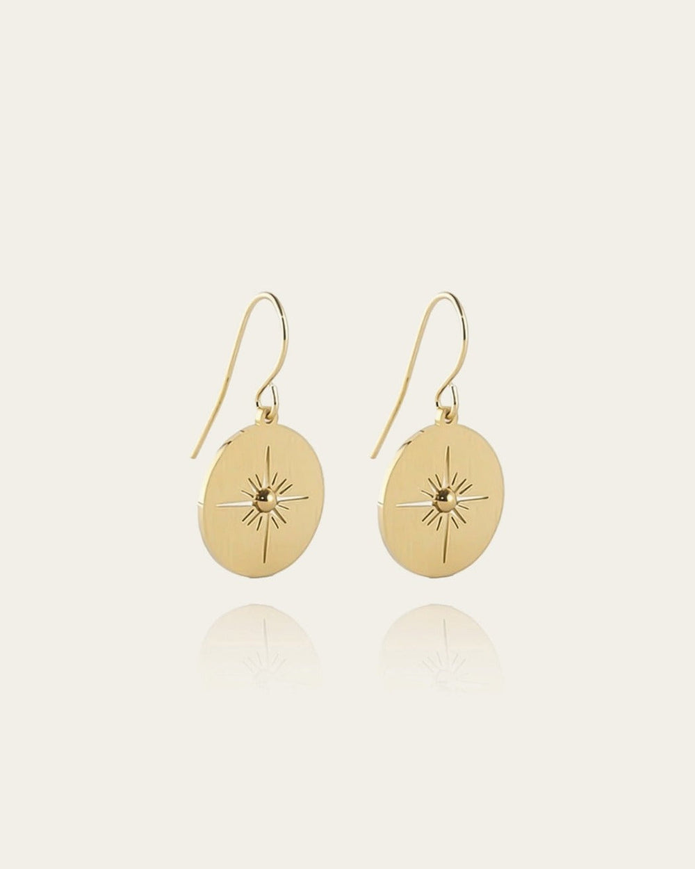 Boucles d'oreilles Aztèque (Acier doré)