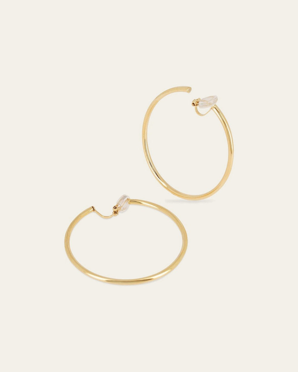 Boucles d'oreilles à clips Calliste (Acier doré)