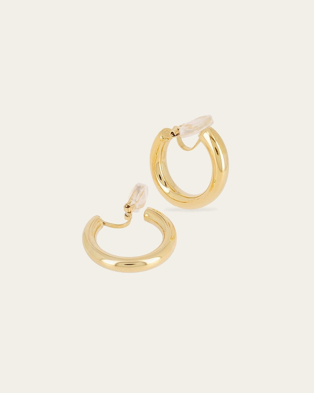 Bertille clip earrings (Gold-plated steel)