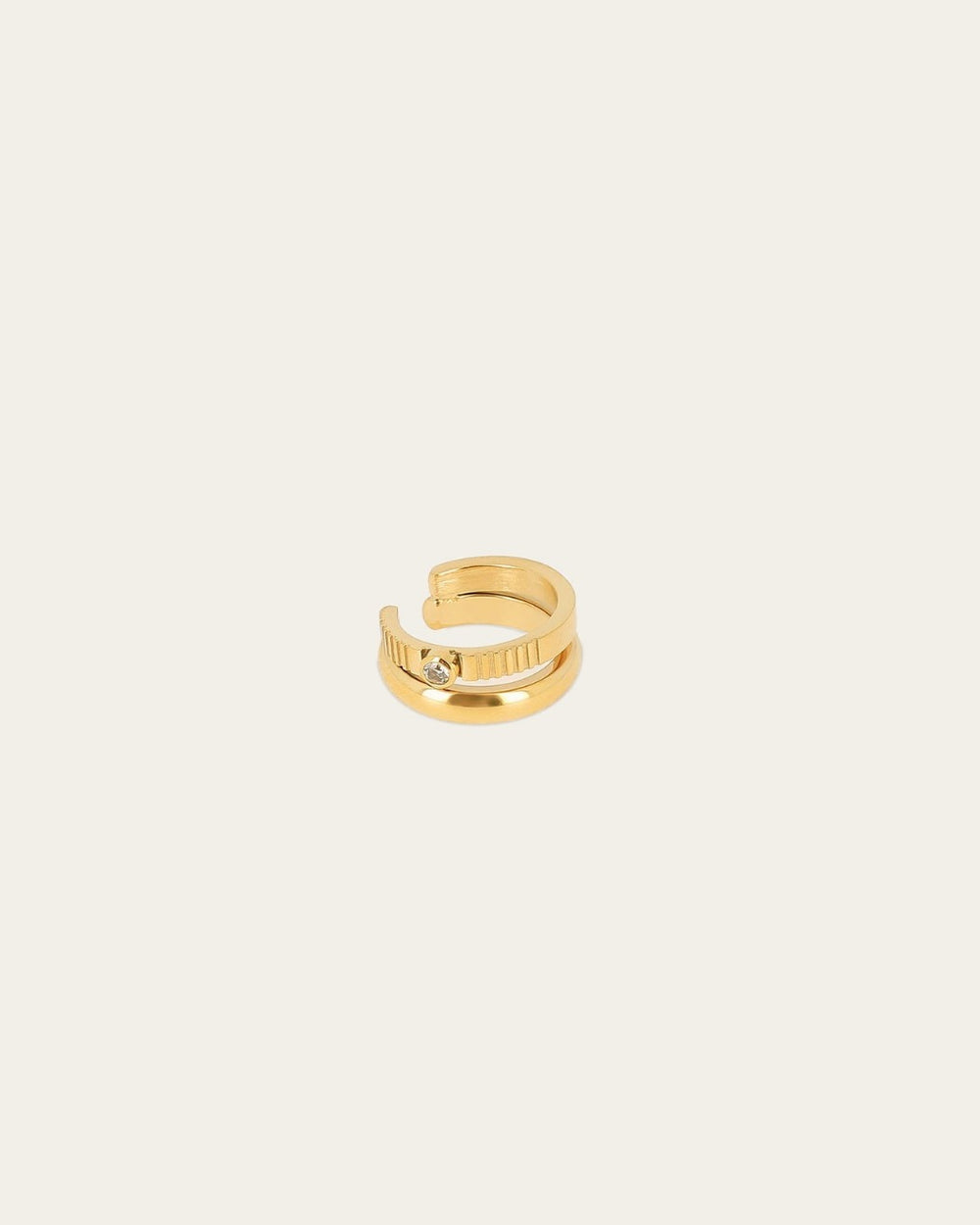 Earcuff Cronos (Acier doré)