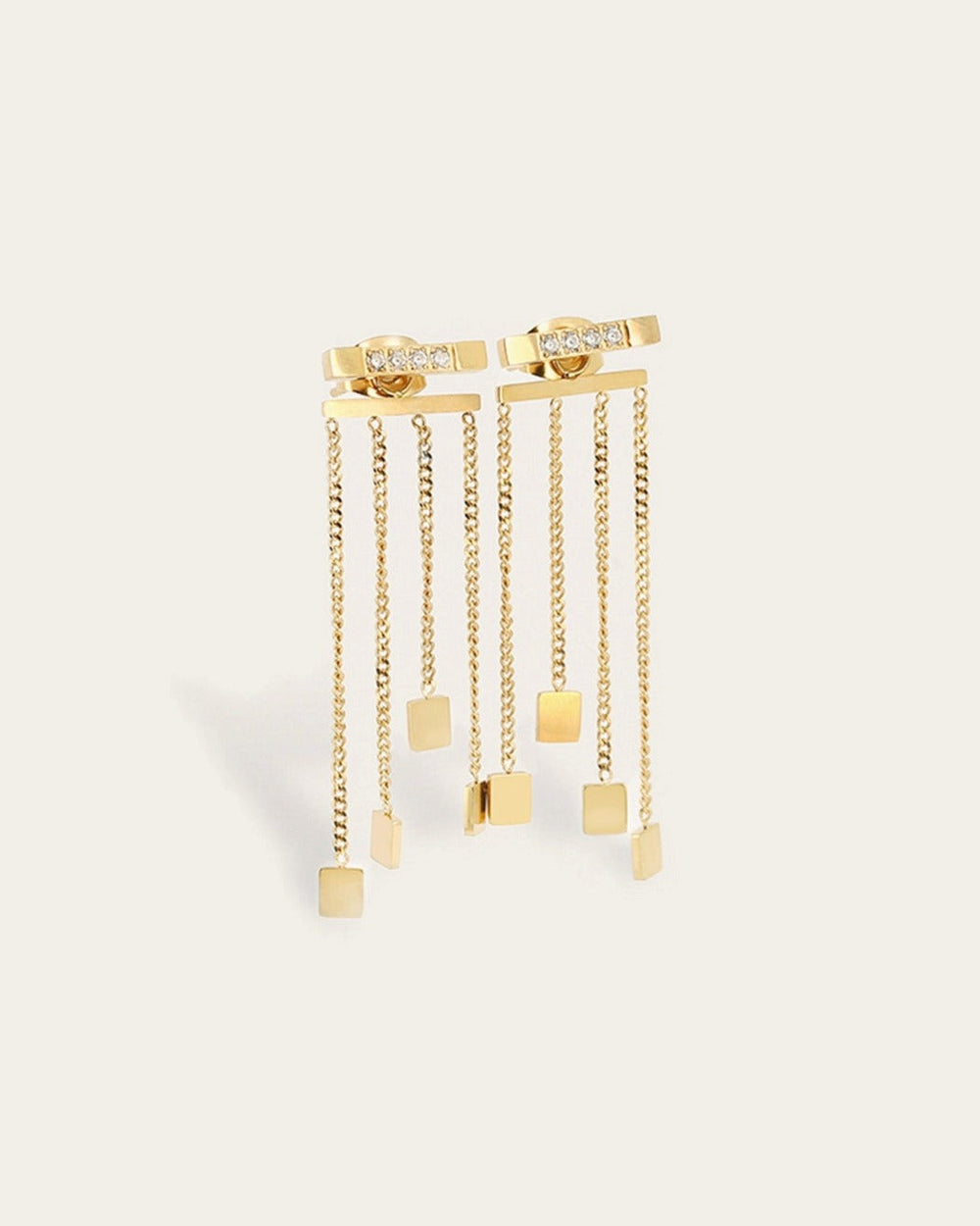 Boucles d'oreilles Mayfair (Acier doré)