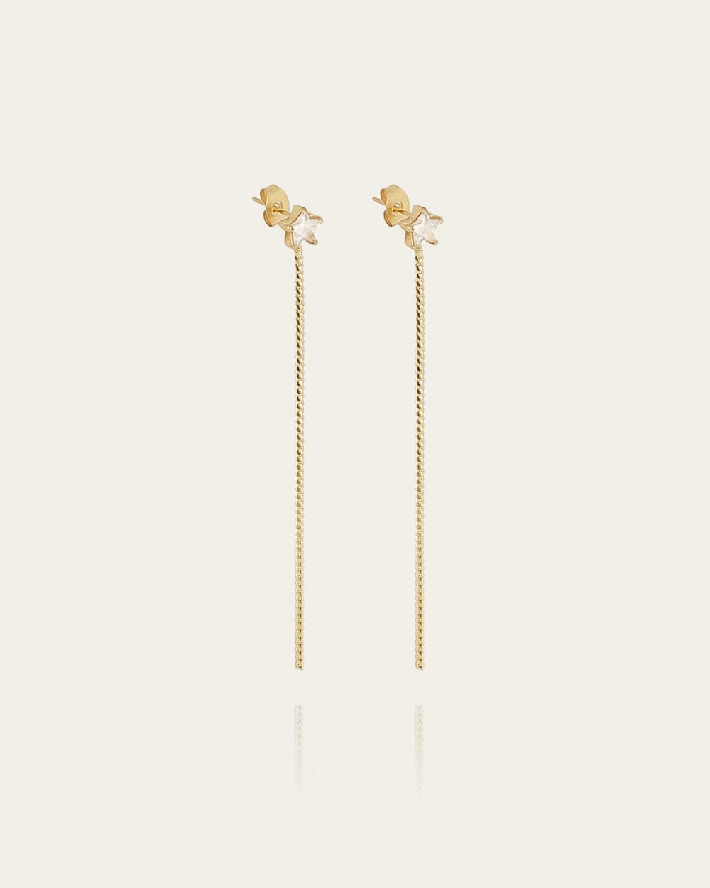 Boucles d'oreilles Alaris (Acier doré)