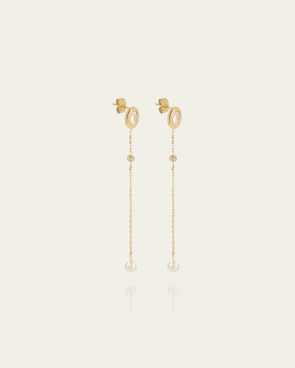 Boucles d'oreilles Kohi (Acier doré)